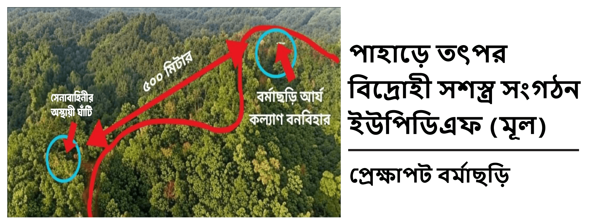 পাহাড়ে তৎপর বিদ্রোহী সশস্ত্র সংগঠন ইউপিডিএফ (মূল): প্রেক্ষাপট বর্মাছড়ি