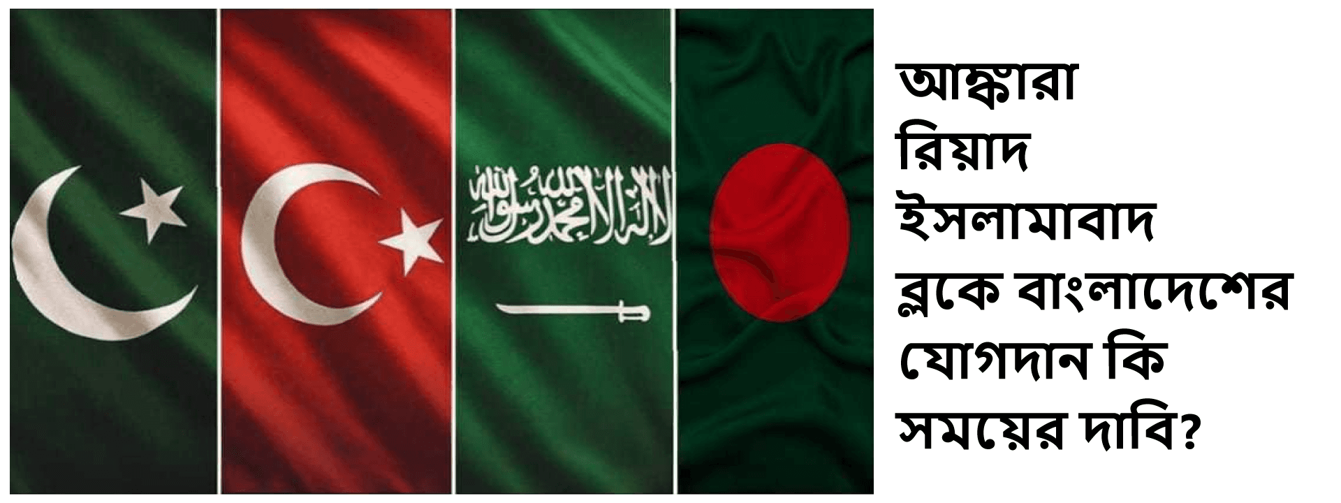 আঙ্কারা-রিয়াদ-ইসলামাবাদ ব্লকে বাংলাদেশের যোগদান কি সময়ের দাবি?