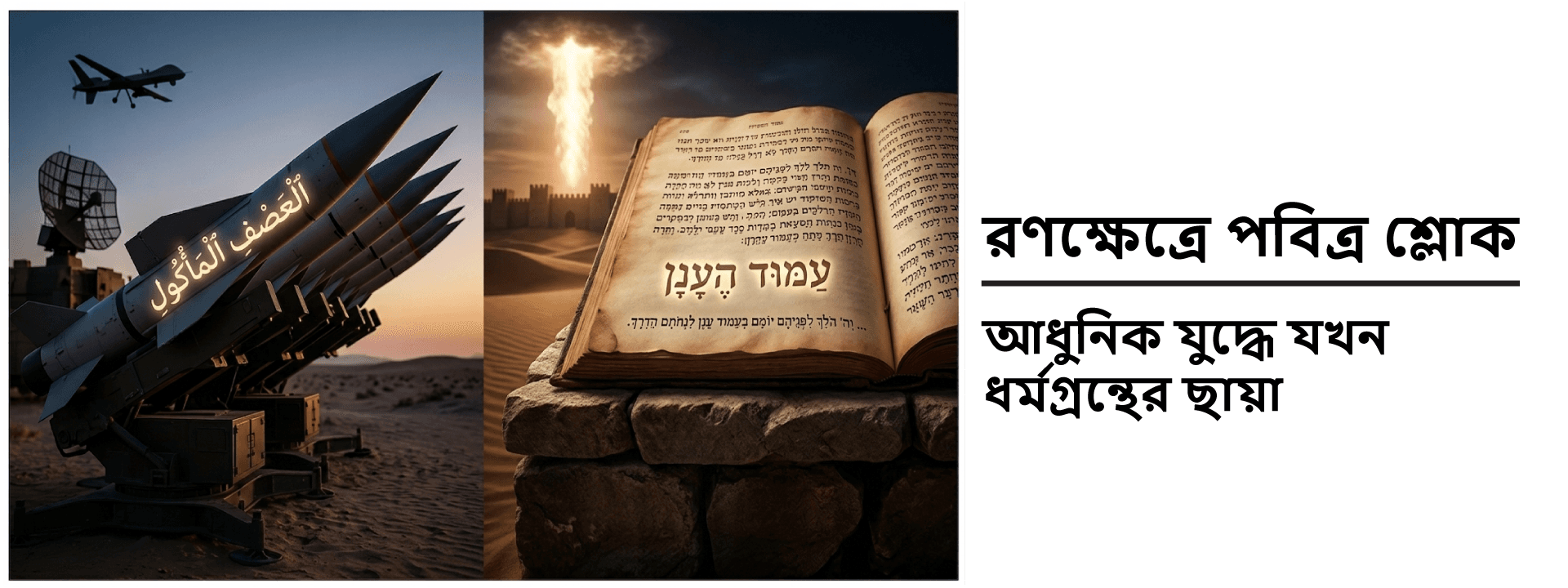 রণক্ষেত্রে পবিত্র শ্লোক: আধুনিক যুদ্ধে যখন ধর্মগ্রন্থের ছায়া