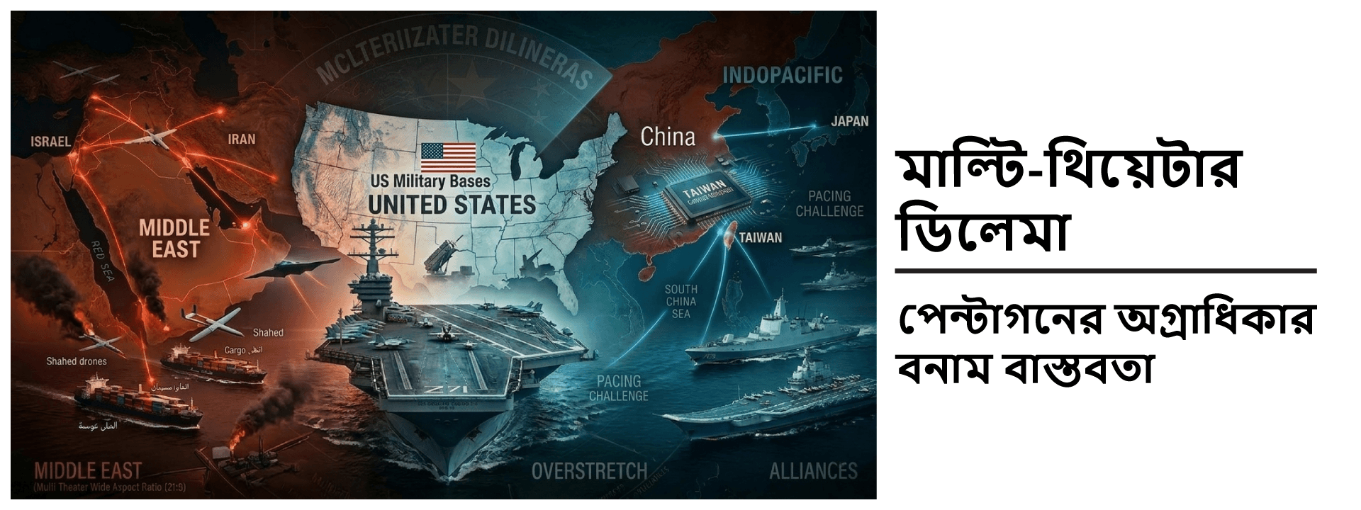 মাল্টি-থিয়েটার ডিলেমা: পেন্টাগনের অগ্রাধিকার বনাম বাস্তবতা