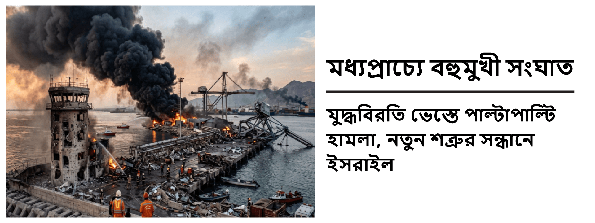 মধ্যপ্রাচ্যে বহুমুখী সংঘাত: যুদ্ধবিরতি ভেস্তে পাল্টাপাল্টি হামলা, নতুন শত্রুর সন্ধানে ইসরাইল