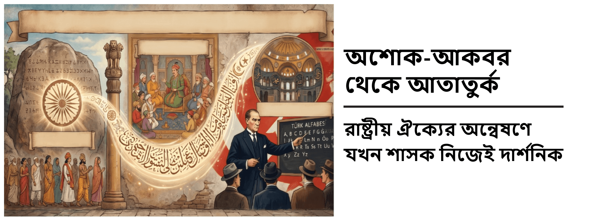 অশোক-আকবর থেকে আতাতুর্ক: রাষ্ট্রীয় ঐক্যের অন্বেষণে যখন শাসক নিজেই দার্শনিক